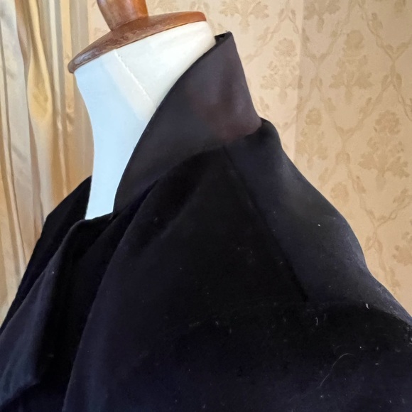 RACHEL ZOE BLACK VELVET TAILORED BLAZER W/satin trim size 6 - Picture 8 of 9